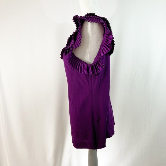 Loeffler Randall 100% Silk Blouse Size 8 - Picture 2 of 7